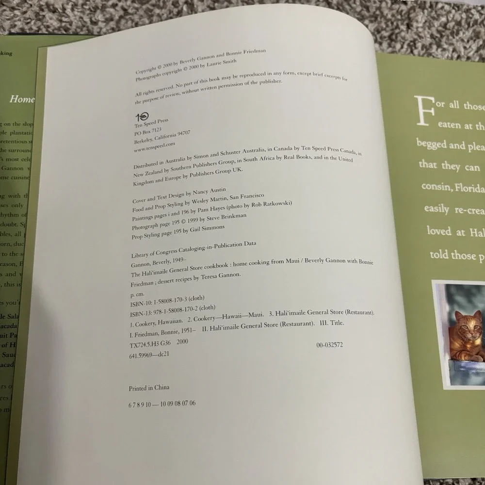 SIGNED Hali'imaile General Store Cookbook: Cooking from Maui - hardcover